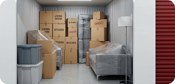 self storage during downsizing